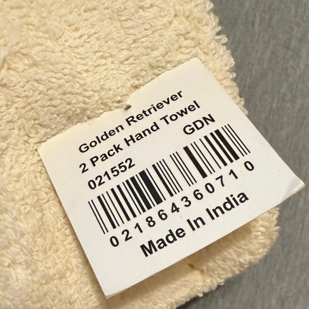 Avanti Cream Dog Embroidered Pet Towel